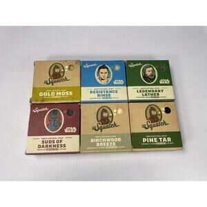 Dr Squatch Soap Lot 6 Bars Star Wars Resistance Rinse Pine Tar Birchwood